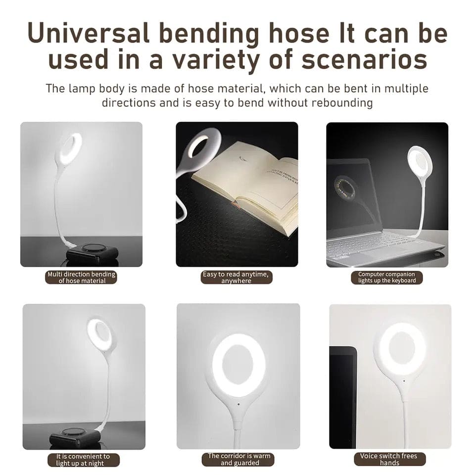 Smart Voice Control Night Light, Dormitory Bedside Lamp, Eye Protection Saving Energy Desk Lamp, Freely Foldable Desk Lamp, USB Reading Table Lamp, Ring Eye Care Led Light, Study Reading Night Light Smart Voice Control Night Light, Dormitory Bedside Lamp, Eye Protection Saving Energy Desk Lamp, Freely Foldable Desk Lamp, USB Reading Table Lamp, Ring Eye Care Led Light, Study Reading Night Light